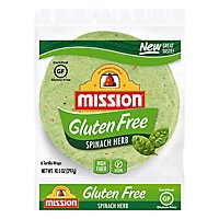 Mission Gluten Free Spinach Tortilla - 6 Count - Image 1