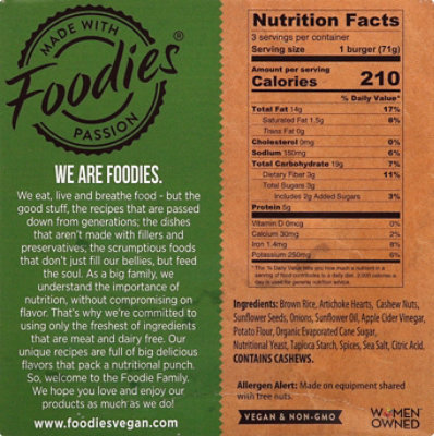 Foodies Burger Vgn Artchk Frn Spc - 7.5 Oz - Image 6