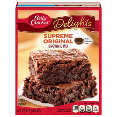 Delights Supreme Brownie Mx Original - 16 Oz - Image 1