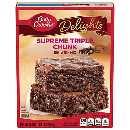 Supreme Brownie Mix Triple Choc Chunk - 17.8 Oz - Image 3