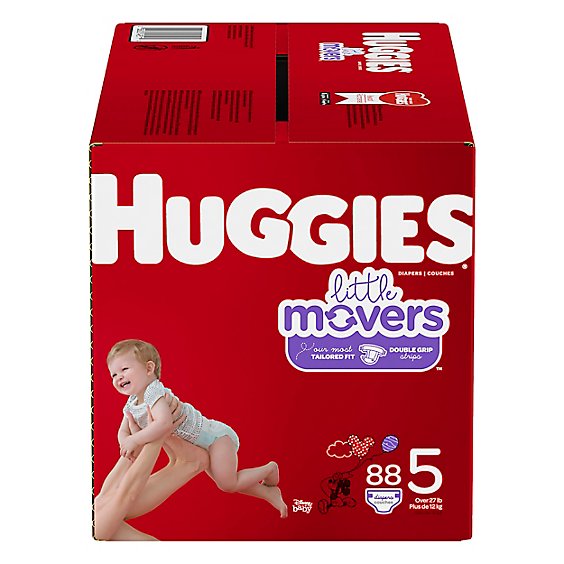 Huggies Little Movers Diapers Size 5 - 88 Count