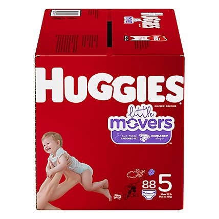 Huggies Little Movers Diapers Size 5 - 88 Count - Image 1