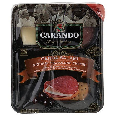 Carando Genoa Salami With Provolone Cheese - 3.16 Oz