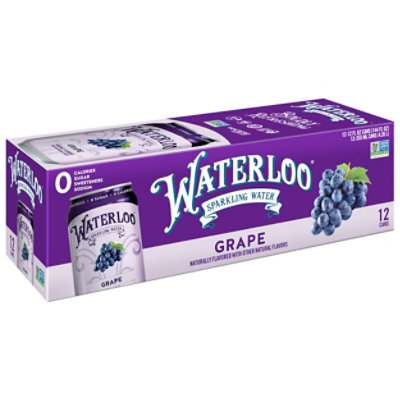 Waterloo Grape Sparkling Water - 12-12 Fl. Oz. - Image 2