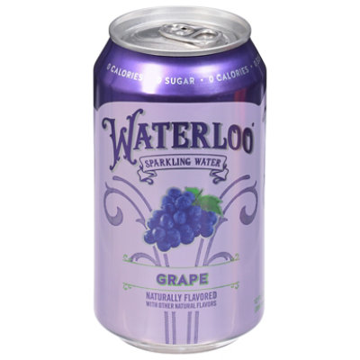 Waterloo Grape Sparkling Water - 12-12 Fl. Oz.