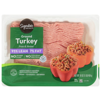 Signature Select 93% Lean 7% Fat Ground Turkey - 16 oz - Image 4