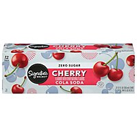 Signature Select Soda Zero Cherry Cola - 12-12 Fl. Oz. - Image 2