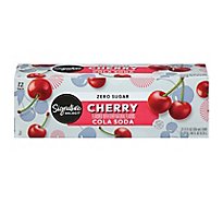Signature Select Soda Zero Cherry Cola - 12-12 Fl. Oz.