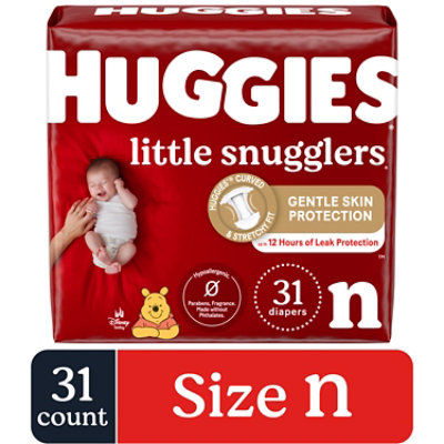 Huggies Little Snugglers Diapers Size Newborn - 31 Count