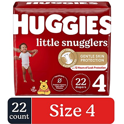 Huggies Little Snugglers Baby Diapers Size 4 - 22 Count - Image 2