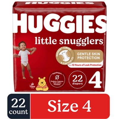 Huggies Little Snugglers Diapers Size 4 - 22 Count