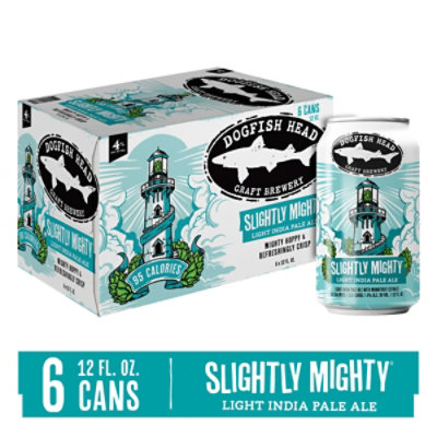 Dogfish Head Slightly Mighty Lo-Cal Ipa 6pk Cans - 6-12 Fl. Oz.