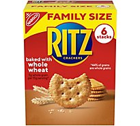RITZ Crackers Whole Wheat Family Size - 19.3 Oz