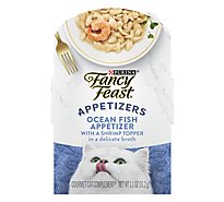 Fancy Feast Cat Food Wet Appetizers Oceanfish & Shrimp - 1.1 Oz