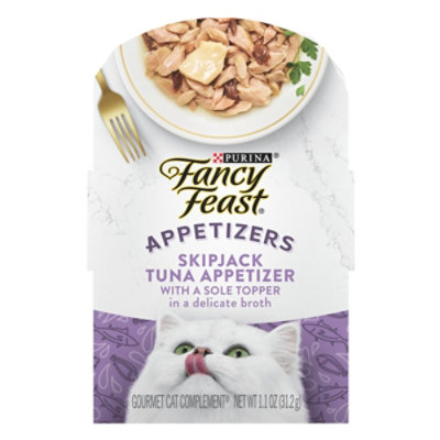 Fancy Feast Cat Food Wet Appetizers Skipjack Tuna - 1.1 Oz