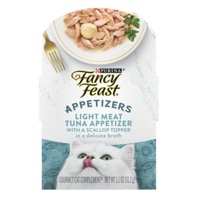 Fancy Feast Cat Food Wet Appetizers Tuna & Scallop - 1.1 Oz - Image 1