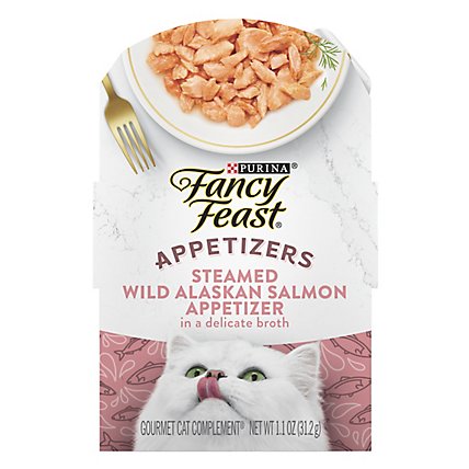 Fancy Feast Cat Food Wet Appetizers Salmon - 1.1 Oz - Image 1