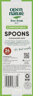 Open Nature Cutlery Spoons Compostable - 24 Count - Image 3