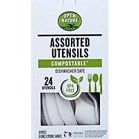 Open Nature Cutlery Assorted Compostable - 24 Count - Image 2