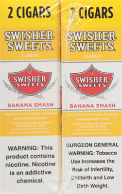 Swisher Sweets Cigarillos Banana Smash - 2 Count - Image 3