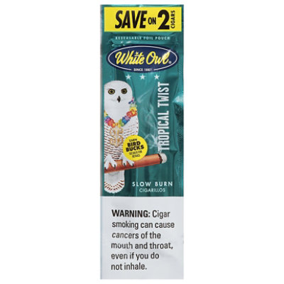 White Owl Cigarillos Tropical Twist - 2 Count - Image 1