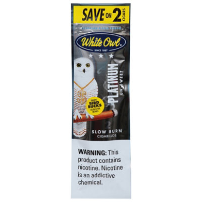 White Owl Cigarillos Platinum - 2 Count - Image 1