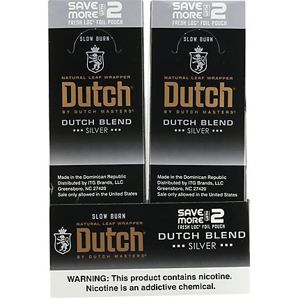 Dutch Blend Cigarillos Silver - 2 Count - Image 4