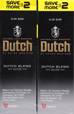 Dutch Blend Cigarillos Silver - 2 Count - Image 4