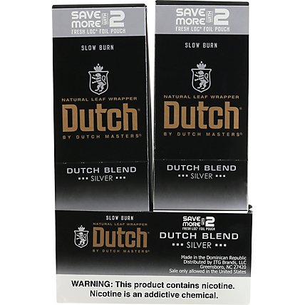 Dutch Blend Cigarillos Silver - 2 Count - Image 2