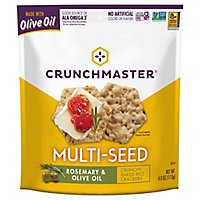 Crunchmaster Crackers Multi Seed Rosemary & Olive Oil - 4 Oz - Image 3