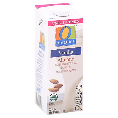 O Organics Almondmilk Vanilla Unswtnd - 32 Fl. Oz.