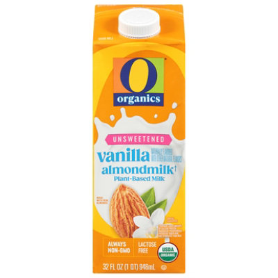 O Organics Almondmilk Vanilla Unswtnd - 32 Fl. Oz.
