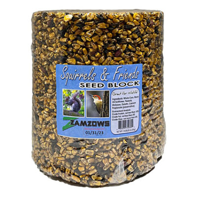 Zamzows Squirrels & Friends Seed Block - 14 Lb