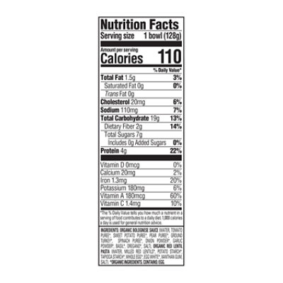 Happy Tot Organics Turkey Bolognese Lentil Pasta Bowl - 4.5 Oz - Image 3