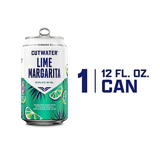 Cutwater Spirits Lime Tequila Margarita In Can - 12 Fl. Oz.