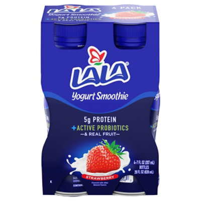 LALA Yogurt Smoothie With Probiotics Wild Strawberry - 4-7 Fl. Oz