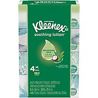 Kleenex Soothing Lotion Facial Tissues Flat Box - 4-110 Count - Image 3