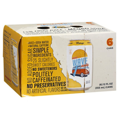 Wave Soda Soda Mango - 6-12 Fl. Oz. - Image 1