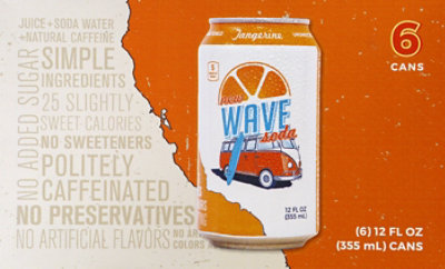 Wave Soda Soda Tangerine - 6-12 Fl. Oz. - Image 6