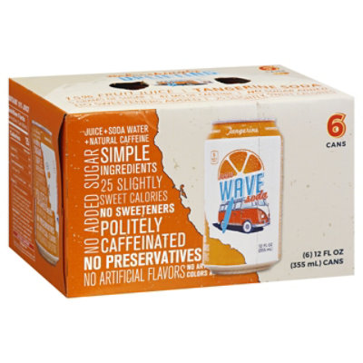 Wave Soda Soda Tangerine - 6-12 Fl. Oz. - Image 1