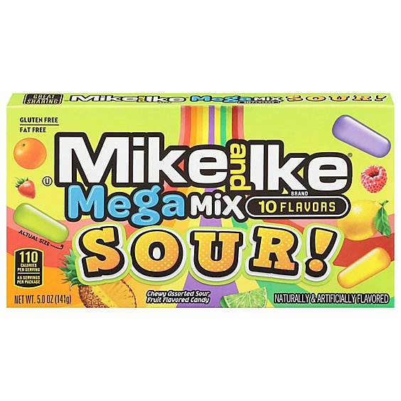 Mike and Ike Sour Candy Mega Mix - 5 Oz