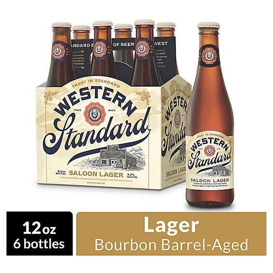 Western Standard Saloon Lager Craft Beer In Bottles - 6-12 Fl. Oz.