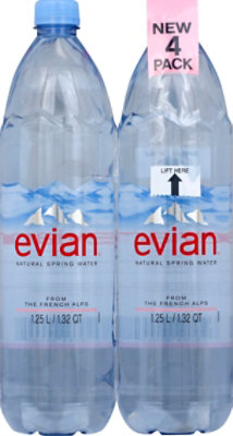 Evian Water - 4-1.25 Liter - Image 2
