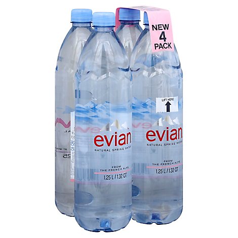 Evian Water - 4-1.25 Liter