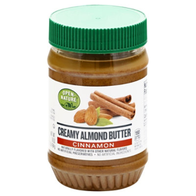 Open Nature Almond Butter Creamy Cinnamon - 16 Oz