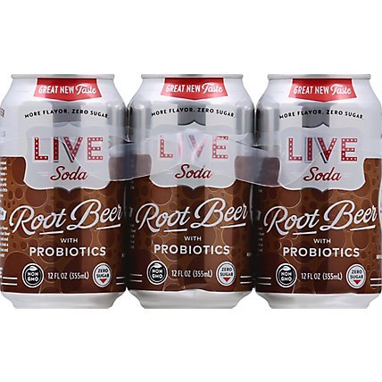Live Soda Soda Live Root Beer 6pk - 6-12 Fl. Oz. - Image 2
