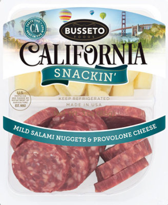 Busseto Mild Nugget & Provolone  Snackin - 3 Oz - Image 1