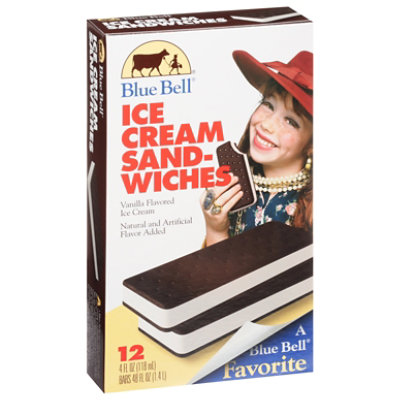 Blue Bell Ice Cream Sandwich - 12-3.25 Fl. Oz. - Image 1