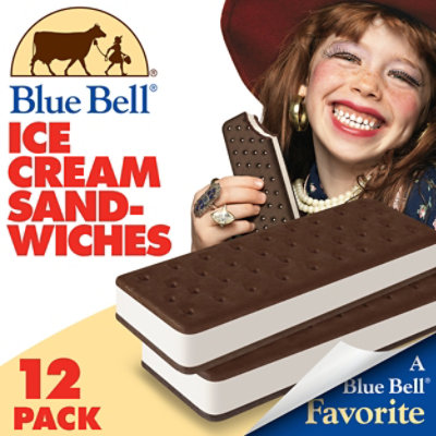 Blue Bell Ice Cream Sandwich - 12-3.25 Fl. Oz. - Image 3