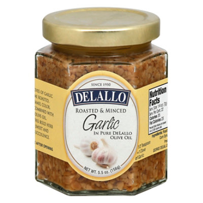 DeLallo Garlic Rstd Oil - 5.5 Oz - Image 3